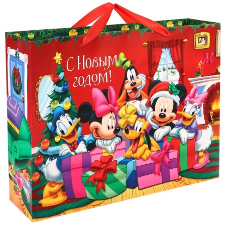 New Year. Gift package, 31x40x11.5 cm, packaging, Mickey Mouse-2