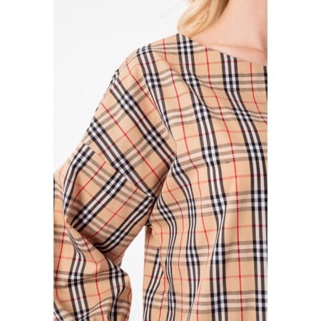 Female blouse, size 44, brown color-7