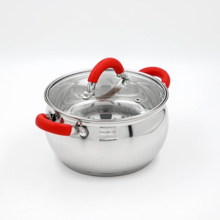 A stainless steel pan “Werner”, 2.5 l, D = 18 cm, with a lid-1