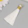 Decor for creativity Textile "Brush. Olivia" White set 2 pcs 8x1.2 cm
