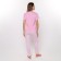 Female set (T -shirt/pants), pink color, size 52