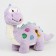 Soft toy "Dino", 45 cm, purple color