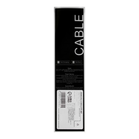 MicroUSB cable - usb, 2.1 a, metal braid, 1 meter, silver-5