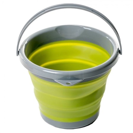 Folding bucket TRAMP TRC-092, silicone, olive, 5l