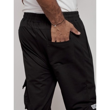 Sports male trousers, size 54, black color-16