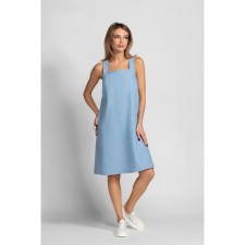 Sarafan female, size 48, blue color