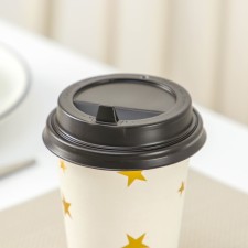 A single-single glass cover with a nose, d = 8 cm, dark brown color