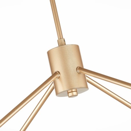 Ceiling EVOLUCE lamp. Sle155902-08. Mario. 8x40 watts, E14, 79x79x54 cm, golden color-14
