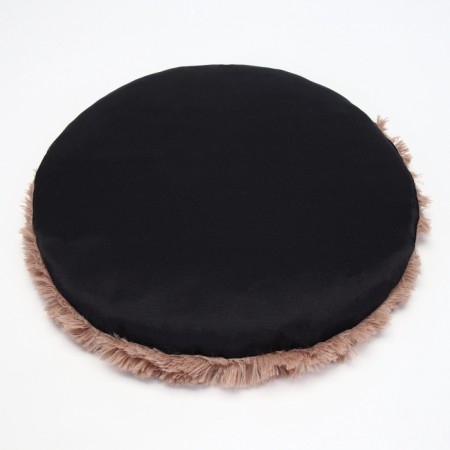 Lynchik for animals, with a pillow, fur, satin, periodotex, 40 x 40 x 16 cm, brown-3