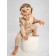 Children's overalls with ruffles fashion, height 80 cm, beige color