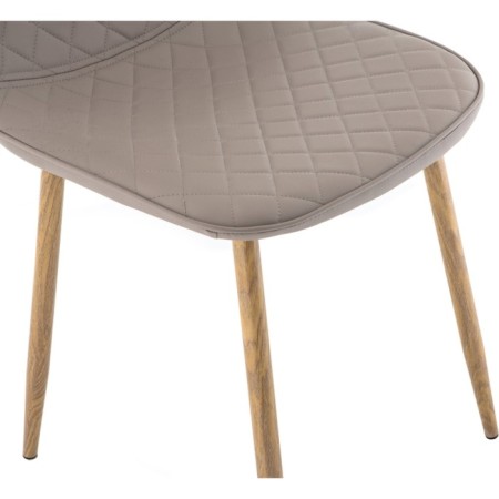 Capri Metal/Ecokozha Metal Carcass, natural/beige 43x48x87 cm-8