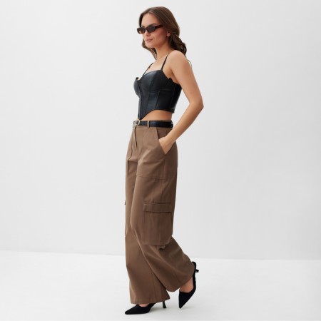 Cargo trousers Women's Mist Base, p. M, brown-1