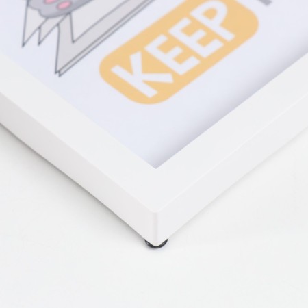 Photo frame plastic 21x30 cm 3 series, white-2