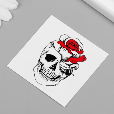 Black-red body tattoo "Outlaw" Set 11 pcs 6x6 cm-2