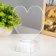 Spinker "heart" LED 3XAG10 with marker for inscriptions 10x10x13 cm