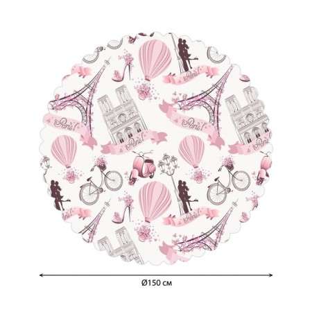 The tablecloth “Parisian love”, round, Saten, d = 150 cm-1