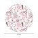 The tablecloth “Parisian love”, round, Saten, d = 150 cm