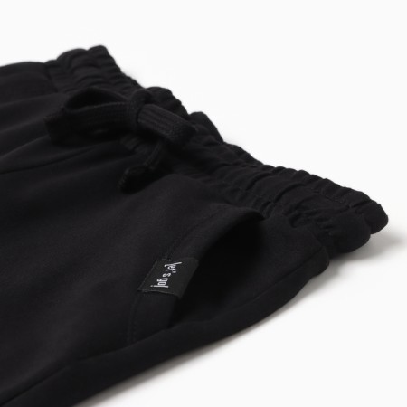 Kit for children (T -shirt, shorts), black color, height 146 cm-3