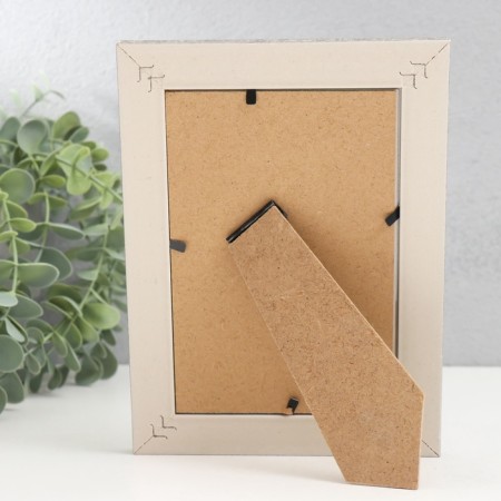 Photo frame Plastic 10x15 cm "Gray marble baby" Silver stroke 19x14 cm-4