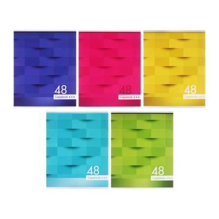 Notebook of 48 sheets in the Calligrata Mosaic cage, covered cardboard, block No. 2, whiteness 75% (gray sheets), mix-2