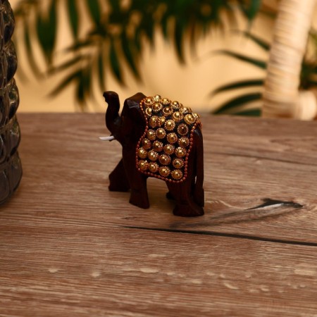 Souvenir "Elephant" wood 8 cm-2