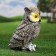 Garden figure "Owl" brown, 18x20x27cm