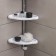 Corner regiment 4-tier Elagia, 24 × 24 × 98.2 cm, white color