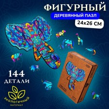 Figure wooden puzzle Timeless ElePhant, size 24x26 cm, 183 details