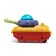 Army tank, light and sound, works from batteries, yellow color