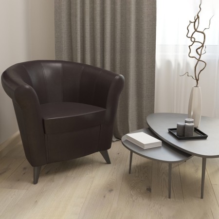 Bange "Laguna", 780 × 630 × 790 mm, leatherette, dark brown color