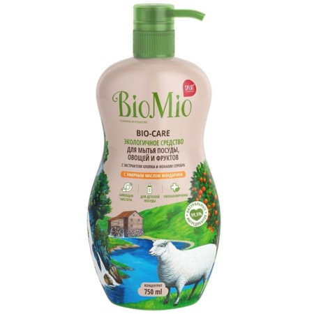 Washing dishes, vegetables and fruits Biomio Bio-Care "Mandarin", concentrate, 750 ml-5
