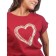 Female T -shirt, size 42, burgundy color
