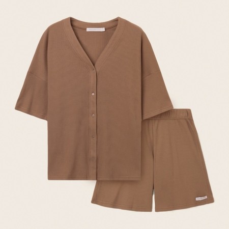 Home suit (shirt and shorts) SL Home p. S, coffee-7