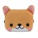 Pillow on the headrest Matech Cutie Line, 30 x 25 x 10 cm, brown, white