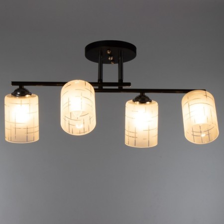 Chandelier 2770/4 E27 40W black-chromium 60x28 cm Bayerlux-1