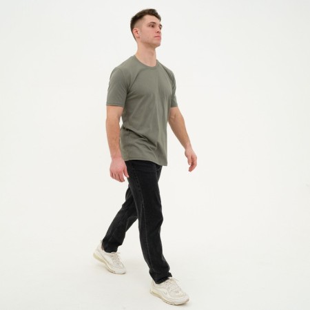 T -shirt male, olive color, size 48-6