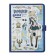 Gift notebook, A6, 112 sheets, color block, with a curly knife, PVC cover, "anime", mix