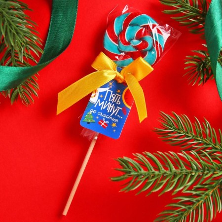 Lolling on the stick "Five minutes until happiness", taste: Grapefrut-gua, 15 g.-5