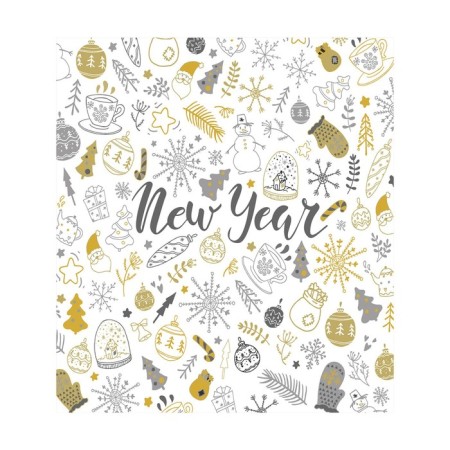 A set of napkins for setting the New Year table, rectangular, size 32x46 cm, 4 pcs-2
