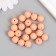Beads for creativity plastic "salmon" matte d = 1.2 cm set 20 grams