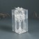 Glass "pleasure" 12*6.5*6.5 cm, silver
