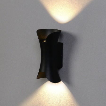 Facade lamp "Elegant", FSD-051, 10 W, 3000K, 1 Ray, IP65, 220 V, plastic, black-1