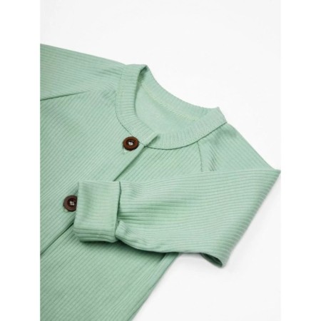 Children's overalls with a fashion cap, height 56 ​​cm, green color-3