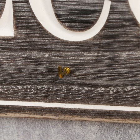 Decorative woods "Welcome with hearts" 15x46x1.5 cm-2