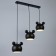 Bayerlux lamp "Barney" 3he27 40W black 21x51x21-120cm