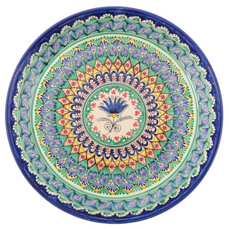 Largan Rishtan ceramics "Patterns", 36 cm, blue-1