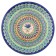 Largan Rishtan ceramics "Patterns", 36 cm, blue