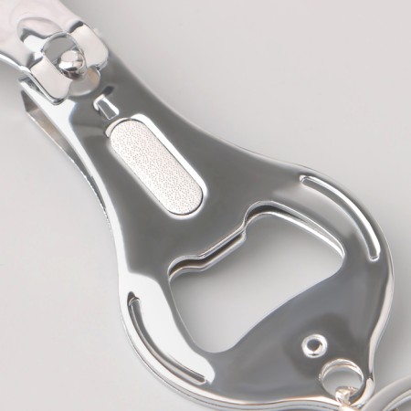 Kusachki - Miceps are manicure, on a keychain, with a file, with an opener, 6.5 cm, silver color-6