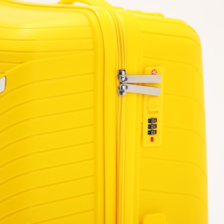 Big suitcase 28 ", lightning department, code castle, 4 wheels, yellow color-3