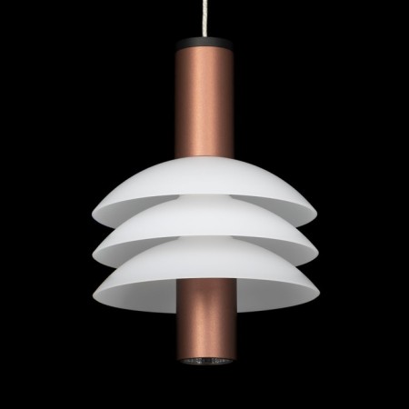 Suspended Citilux “Maya” CL202012, 12x12x25 cm, 1x6W, LED, brown color-3